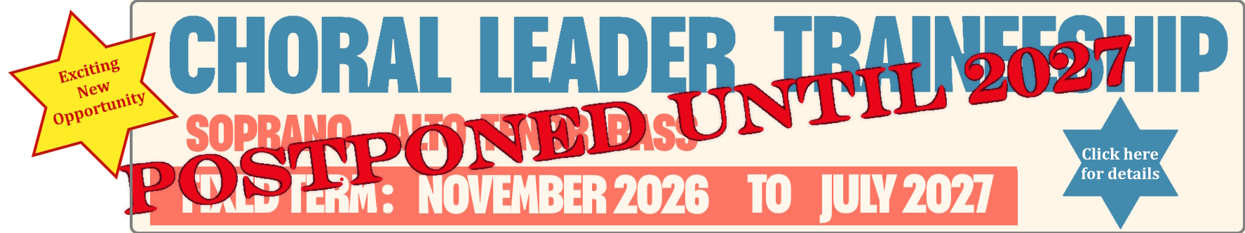 Choral leadership banner